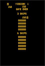 Game Over Screen for Gorf.