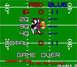 Game Over Screen for Gridiron Fight.