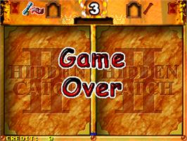 Game Over Screen for Hidden Catch 2.