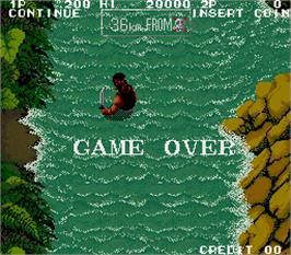 Game Over Screen for Ikari III - The Rescue.