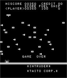 Game Over Screen for Intruder.