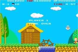 Game Over Screen for Kid Niki - Radical Ninja.