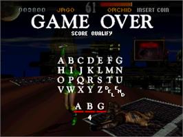 Game Over Screen for Killer Instinct.