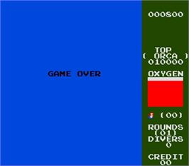 Game Over Screen for Marine Boy.