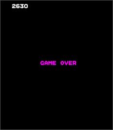 Game Over Screen for Meteoroids.