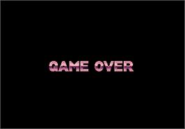 Game Over Screen for Michael Jackson's Moonwalker.