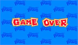 Game Over Screen for Mighty! Pang.