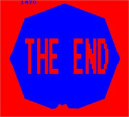 Game Over Screen for Missile Command.