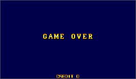 Game Over Screen for Mobile Suit Gundam EX Revue.