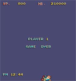 Game Over Screen for Mysterious Stones - Dr. Kick in Adventure.