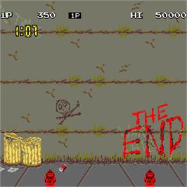 Game Over Screen for Nekketsu Kouha Kunio-kun.