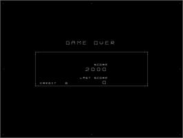 Game Over Screen for Omega Race.