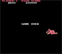 Game Over Screen for Onna Sansirou - Typhoon Gal.