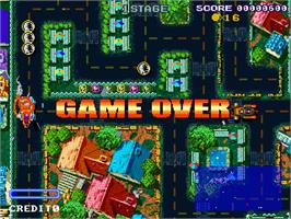 Game Over Screen for Pang Pang Car.