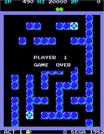 Game Over Screen for Pengo.