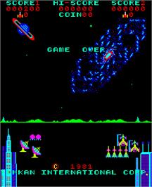 Game Over Screen for Pleiads.