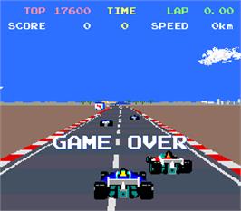 Game Over Screen for Pole Position II.