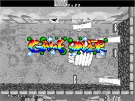Game Over Screen for Power Balls.