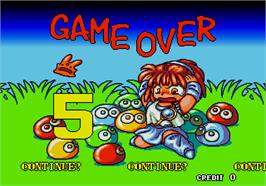 Game Over Screen for Puyo Puyo.