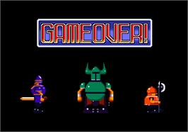 Game Over Screen for Puzzle & Action: Ichidant-R.