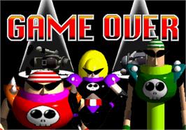 Game Over Screen for Puzzle & Action: Treasure Hunt.