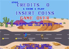 Game Over Screen for Road Runner.