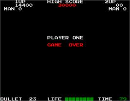 Game Over Screen for Rolling Thunder.