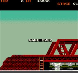 Game Over Screen for Rush'n Attack.