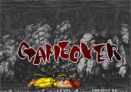 Game Over Screen for Samurai Shodown V Special / Samurai Spirits Zero Special.
