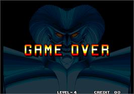 Game Over Screen for Savage Reign / Fu'un Mokushiroku - kakutou sousei.