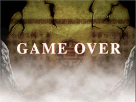 Game Over Screen for Shanghai Sangokuhai Tougi.