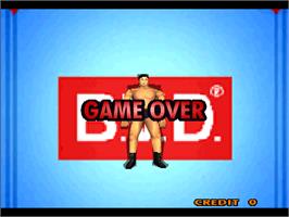 Game Over Screen for Shin Nihon Pro Wrestling Toukon Retsuden 3 Arcade Edition.