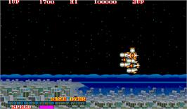Game Over Screen for Side Arms - Hyper Dyne.