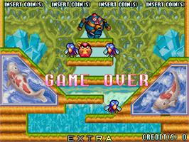 Game Over Screen for Snow Bros. 2 - With New Elves / Otenki Paradise.