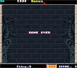 Game Over Screen for Solomon's Key.