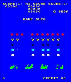 Game Over Screen for Space Attack.