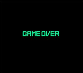 Game Over Screen for Space Battle Ship Gomorrah.