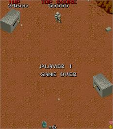 Game Over Screen for Space Invasion.