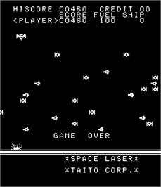 Game Over Screen for Space Laser.