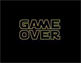 Game Over Screen for Star Wars Arcade.