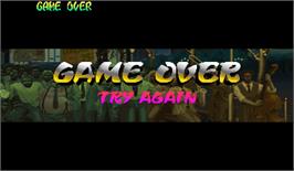 Game Over Screen for Street Fighter Alpha: Warriors' Dreams.