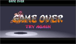 Game Over Screen for Street Fighter Alpha 2.