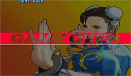 Game Over Screen for Street Fighter III 3rd Strike: Fight for the Future.