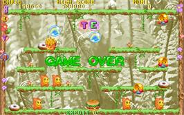 Game Over Screen for Super Bubble 2003.