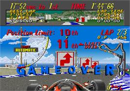 Game Over Screen for Super Monaco GP.