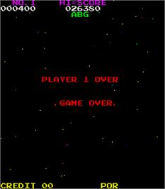 Game Over Screen for Super Moon Cresta.