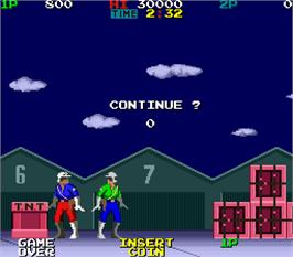 Game Over Screen for Super Ranger.