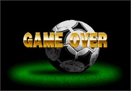 Game Over Screen for Super Visual Football: European Sega Cup.