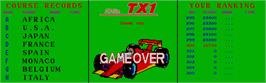 Game Over Screen for TX-1.