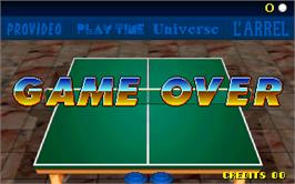 Game Over Screen for Table Tennis Champions.
